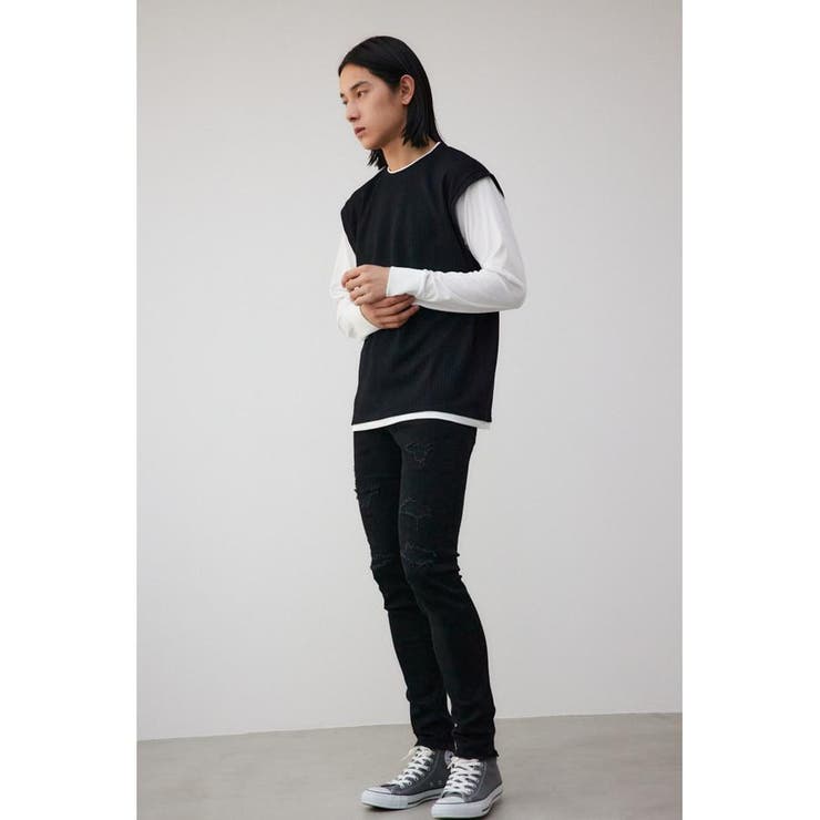 フェイクレイヤードベストセットロングT | AZUL BY MOUSSY | 詳細画像3 