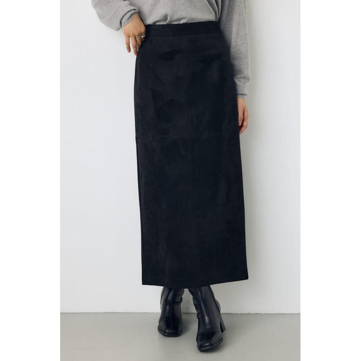 フェイクレザー/スエードパネル切替タイトスカート | AZUL BY MOUSSY | 詳細画像26 