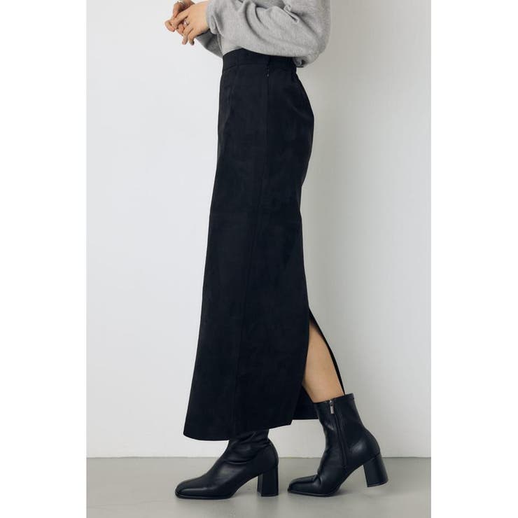 フェイクレザー/スエードパネル切替タイトスカート | AZUL BY MOUSSY | 詳細画像27 