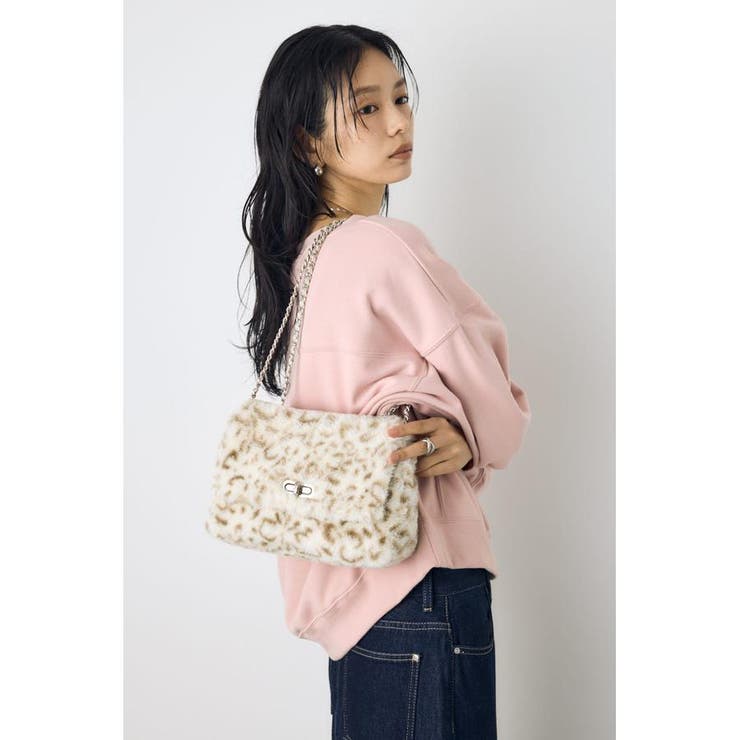 キルティングデザインフラップファーバッグ | AZUL BY MOUSSY | 詳細画像3 