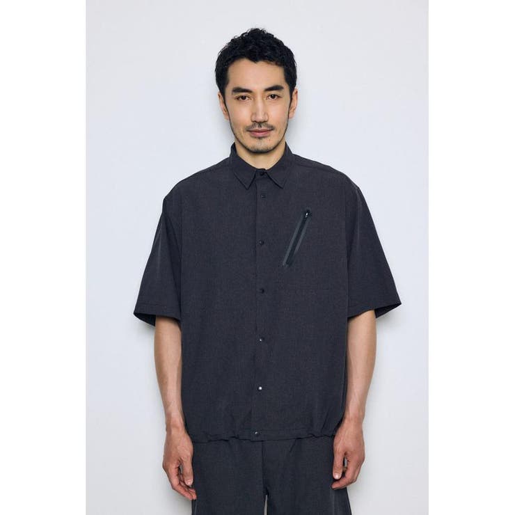 テックジャガードアクション半袖シャツ | AZUL BY MOUSSY | 詳細画像12 