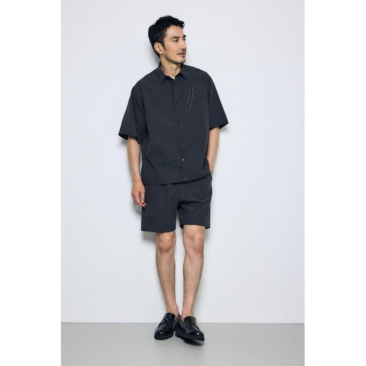 テックジャガードアクション半袖シャツ | AZUL BY MOUSSY | 詳細画像4 