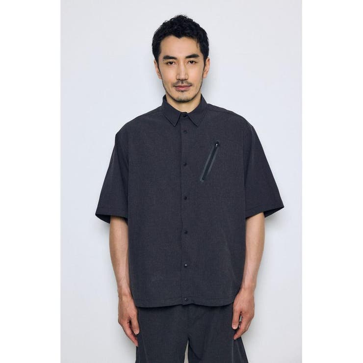 テックジャガードアクション半袖シャツ | AZUL BY MOUSSY | 詳細画像5 