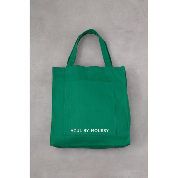 新品未開封 AZUL by moussy トートバッグ KHA AZUL BY MOUSSY ロゴ刺繍ミニトートバック KHA -靴