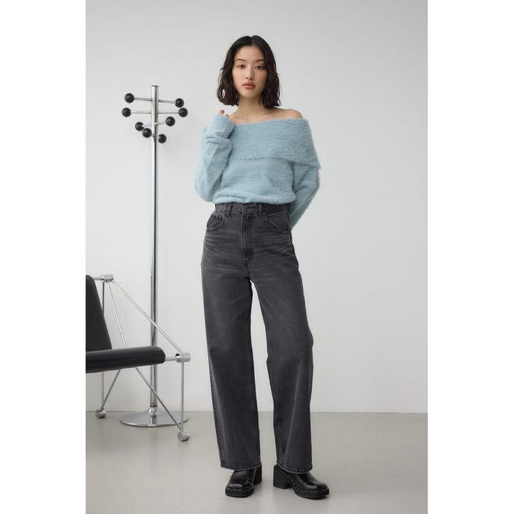 モヘヤライクオフショルダーニット | AZUL BY MOUSSY | 詳細画像37 