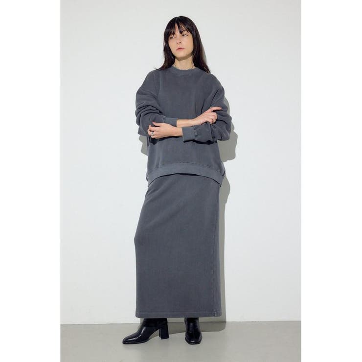 ピグメント起毛裏毛クルーネックトップス | AZUL BY MOUSSY | 詳細画像5 