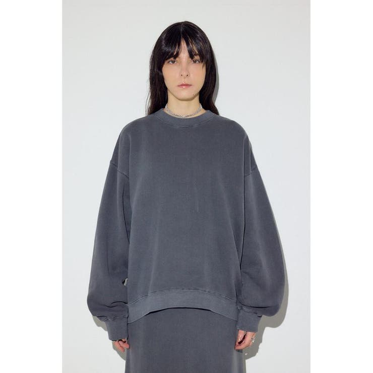 ピグメント起毛裏毛クルーネックトップス | AZUL BY MOUSSY | 詳細画像6 