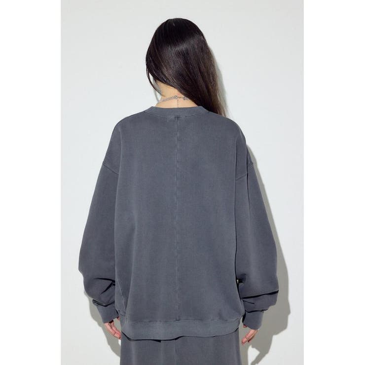 ピグメント起毛裏毛クルーネックトップス | AZUL BY MOUSSY | 詳細画像8 