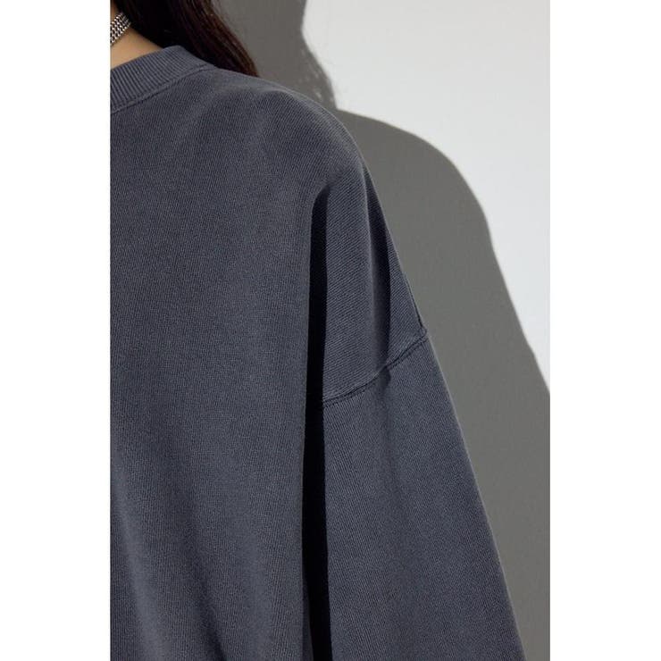 ピグメント起毛裏毛クルーネックトップス | AZUL BY MOUSSY | 詳細画像11 