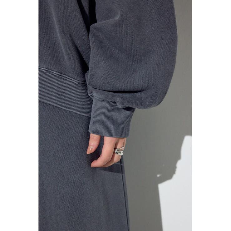 ピグメント起毛裏毛クルーネックトップス | AZUL BY MOUSSY | 詳細画像12 