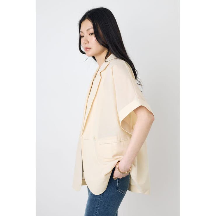 COMFORA AIRハーフスリーブジャケット | AZUL BY MOUSSY | 詳細画像4 