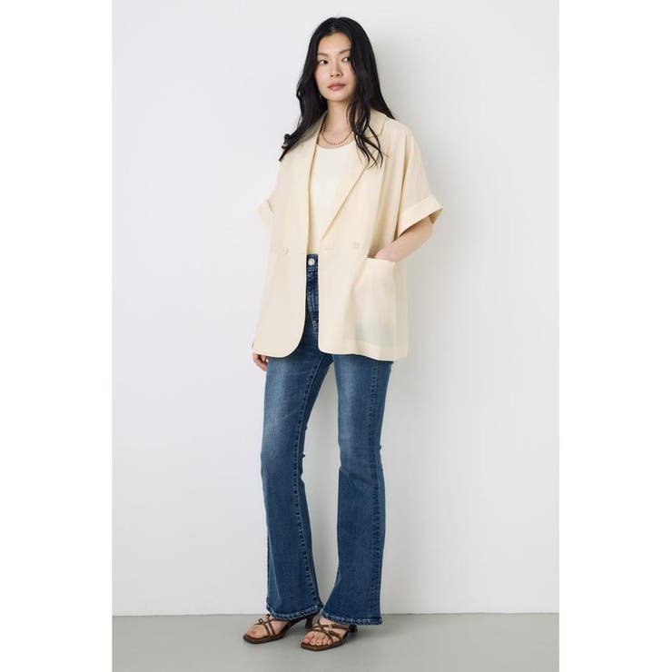 COMFORA AIRハーフスリーブジャケット | AZUL BY MOUSSY | 詳細画像6 
