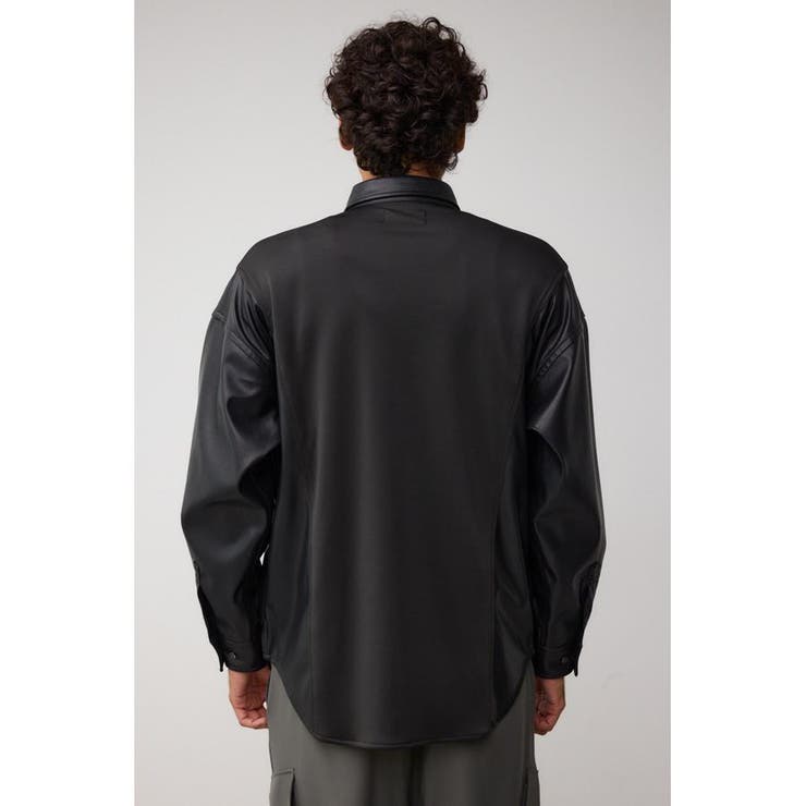 フェイクレザースウィッチングシャツ | AZUL BY MOUSSY | 詳細画像6 