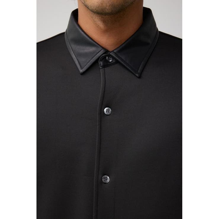 フェイクレザースウィッチングシャツ | AZUL BY MOUSSY | 詳細画像7 