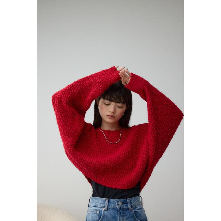 ブークレクロップドニット | AZUL BY MOUSSY | 詳細画像24 