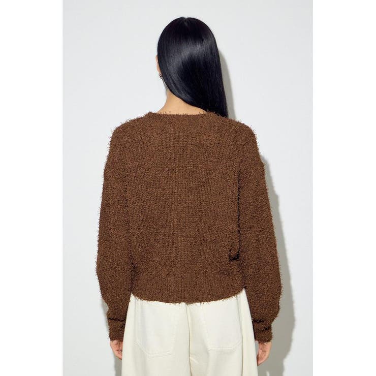 カールヤーンクルーネックニット | AZUL BY MOUSSY | 詳細画像39 