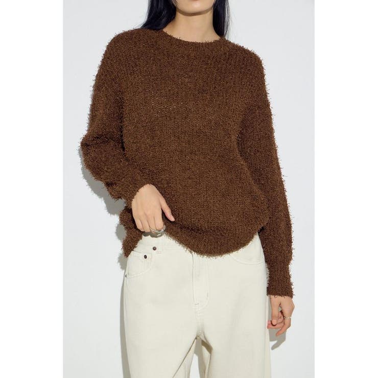 カールヤーンクルーネックニット | AZUL BY MOUSSY | 詳細画像28 