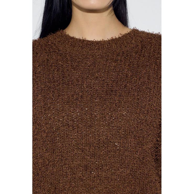 カールヤーンクルーネックニット | AZUL BY MOUSSY | 詳細画像34 