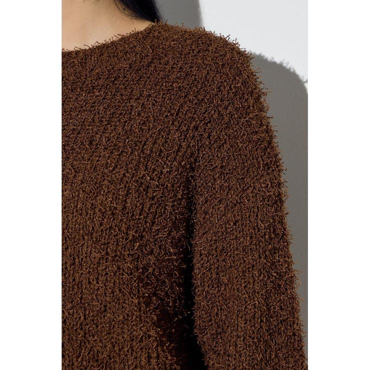 カールヤーンクルーネックニット | AZUL BY MOUSSY | 詳細画像35 