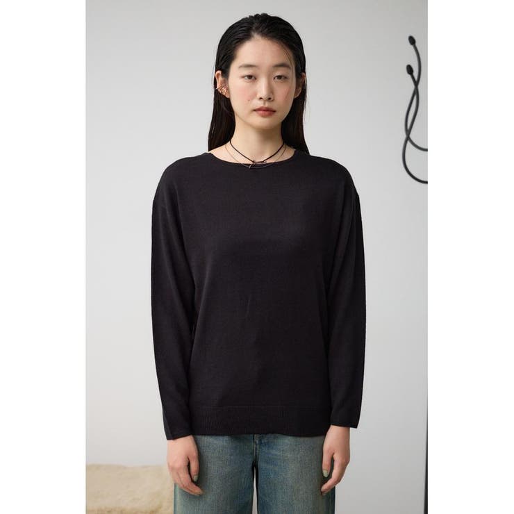 ヌーディー2WAYVネックニットトップス | AZUL BY MOUSSY | 詳細画像27 