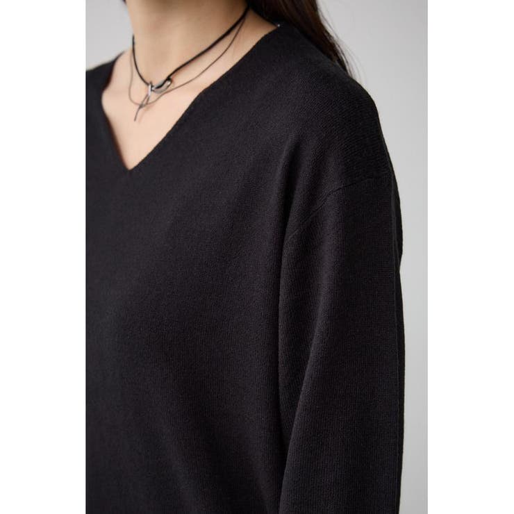 ヌーディー2WAYVネックニットトップス | AZUL BY MOUSSY | 詳細画像23 