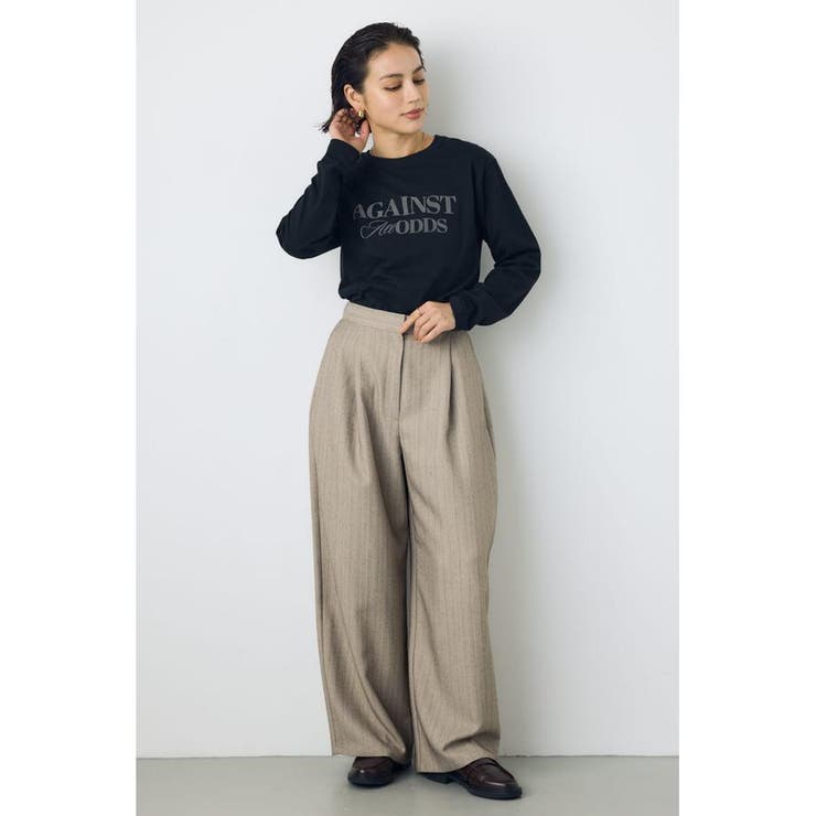 ストライプワンタックバレルワイドパンツ | AZUL BY MOUSSY | 詳細画像11 