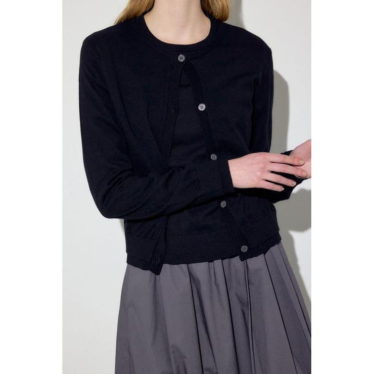カシミヤミックスレイヤードニットカーデイガン | AZUL BY MOUSSY | 詳細画像13 