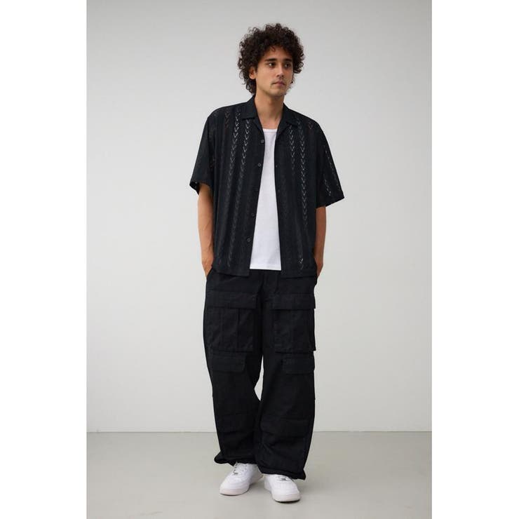 シアー開襟シャツ | AZUL BY MOUSSY | 詳細画像13 