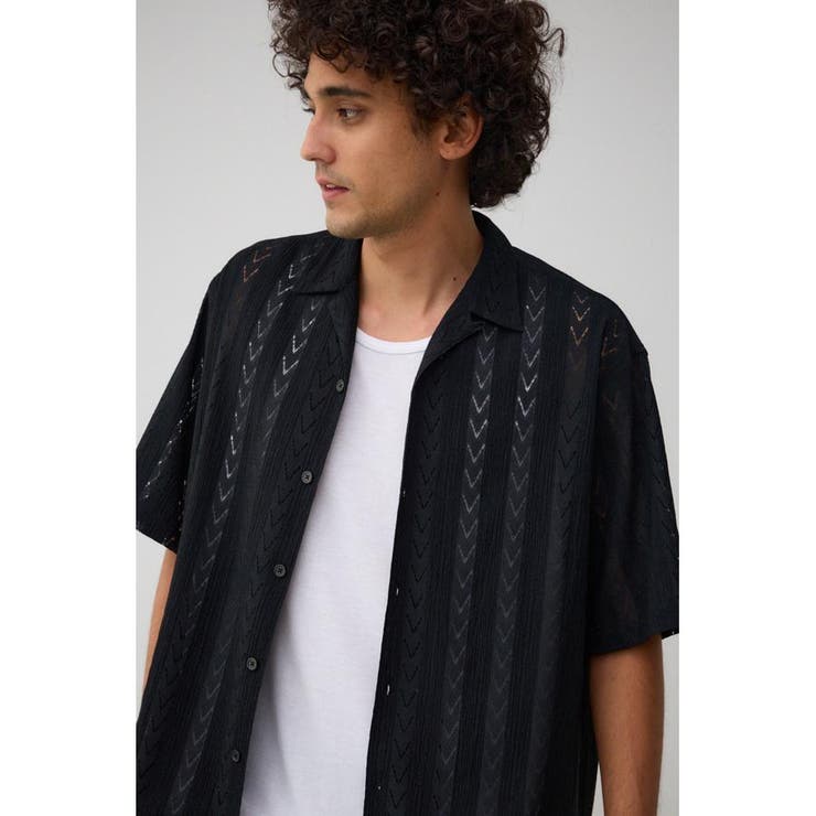 シアー開襟シャツ | AZUL BY MOUSSY | 詳細画像11 