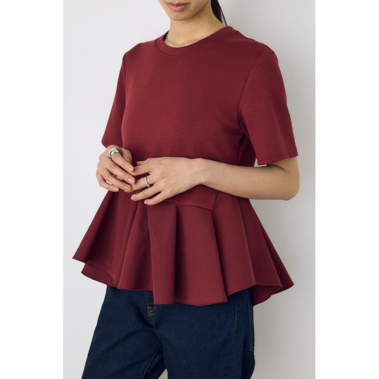 フレアヘムペプラムカットトップス | AZUL BY MOUSSY | 詳細画像16 