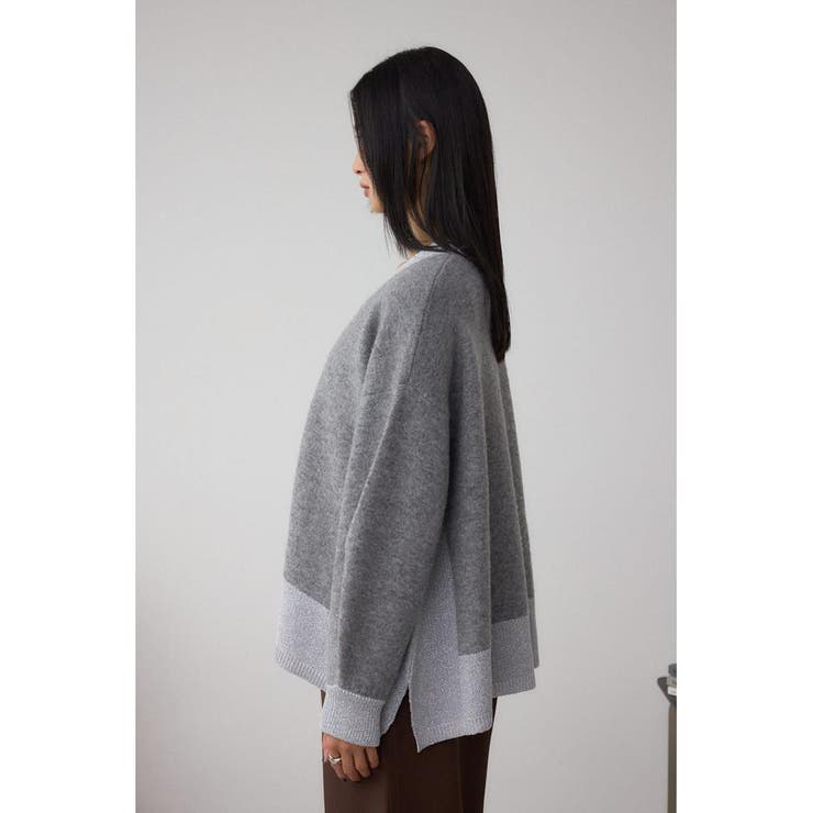 ラメバイカラーニットカーディガン | AZUL BY MOUSSY | 詳細画像28 