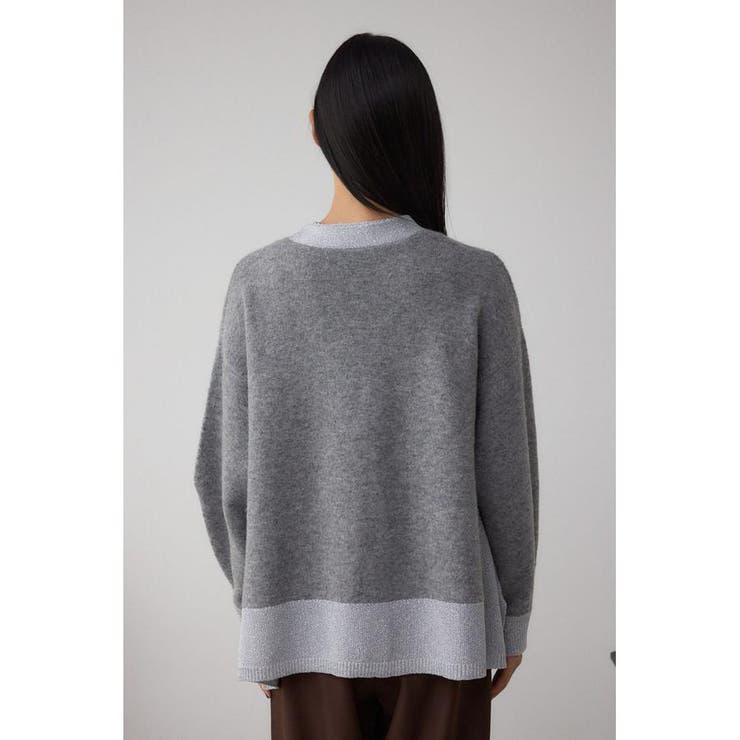 ラメバイカラーニットカーディガン | AZUL BY MOUSSY | 詳細画像29 