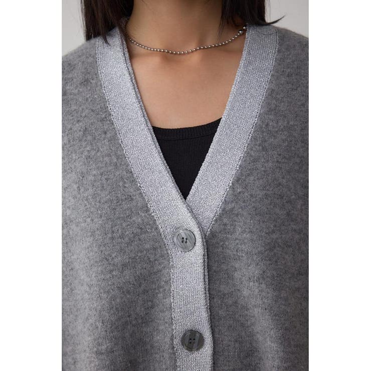 ラメバイカラーニットカーディガン | AZUL BY MOUSSY | 詳細画像30 