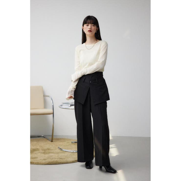レイヤードデザインスラックス | AZUL BY MOUSSY | 詳細画像3 