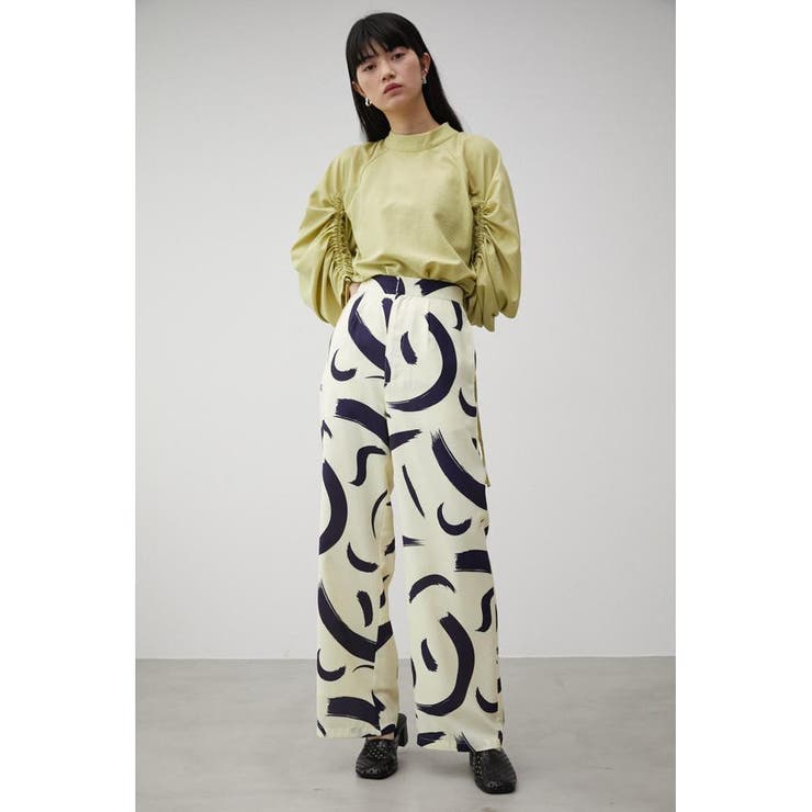 NATURE PATTERN WIDE PANTS | AZUL BY MOUSSY | 詳細画像14 