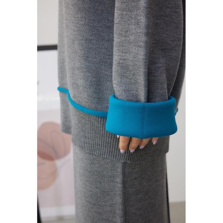配色クルーネックニットトップス | AZUL BY MOUSSY | 詳細画像34 