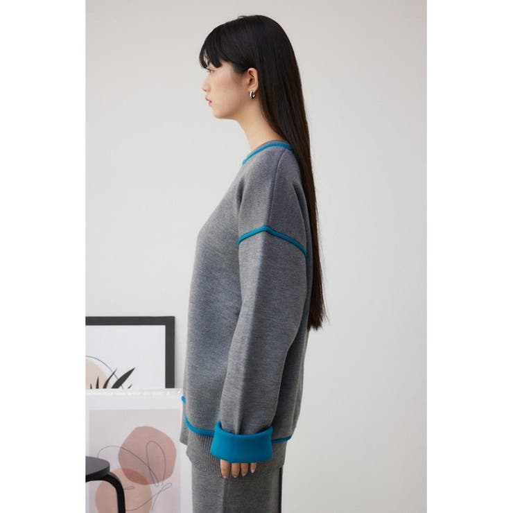 配色クルーネックニットトップス | AZUL BY MOUSSY | 詳細画像30 