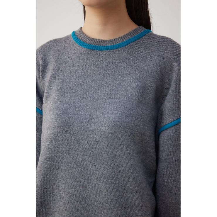 配色クルーネックニットトップス | AZUL BY MOUSSY | 詳細画像32 