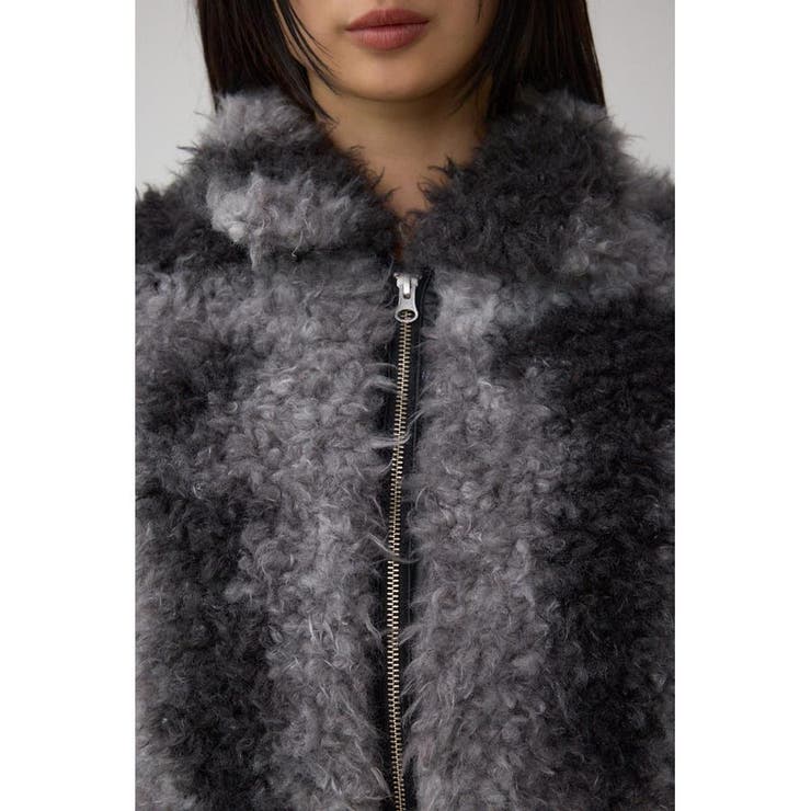 カーリーボアショートブルゾン | AZUL BY MOUSSY | 詳細画像10 