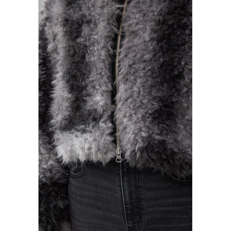 カーリーボアショートブルゾン | AZUL BY MOUSSY | 詳細画像12 