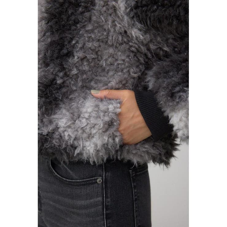 カーリーボアショートブルゾン | AZUL BY MOUSSY | 詳細画像14 