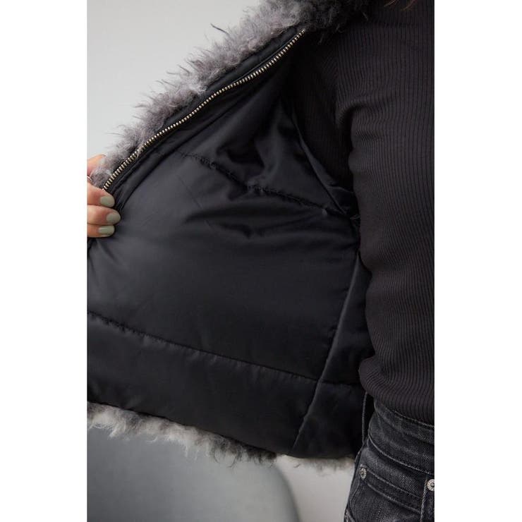 カーリーボアショートブルゾン | AZUL BY MOUSSY | 詳細画像16 