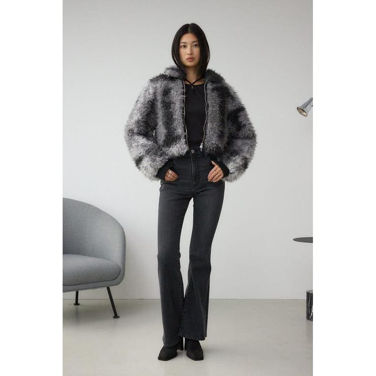 カーリーボアショートブルゾン | AZUL BY MOUSSY | 詳細画像6 