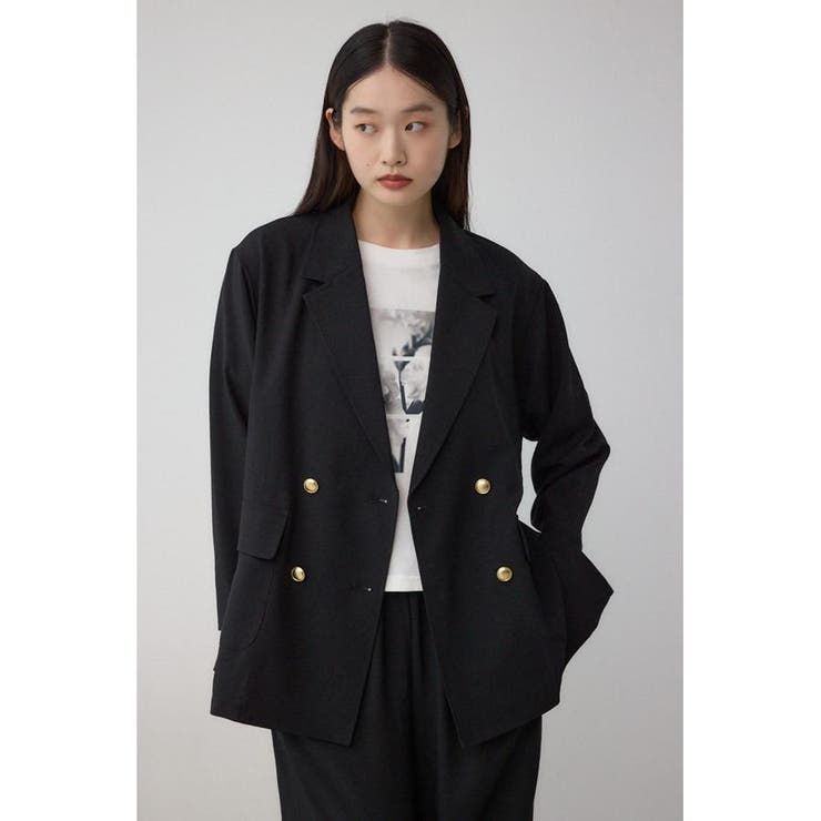 サイドスリットダブルジャケット | AZUL BY MOUSSY | 詳細画像3 