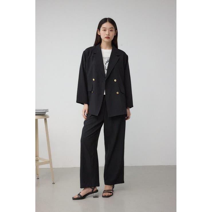 サイドスリットダブルジャケット | AZUL BY MOUSSY | 詳細画像4 