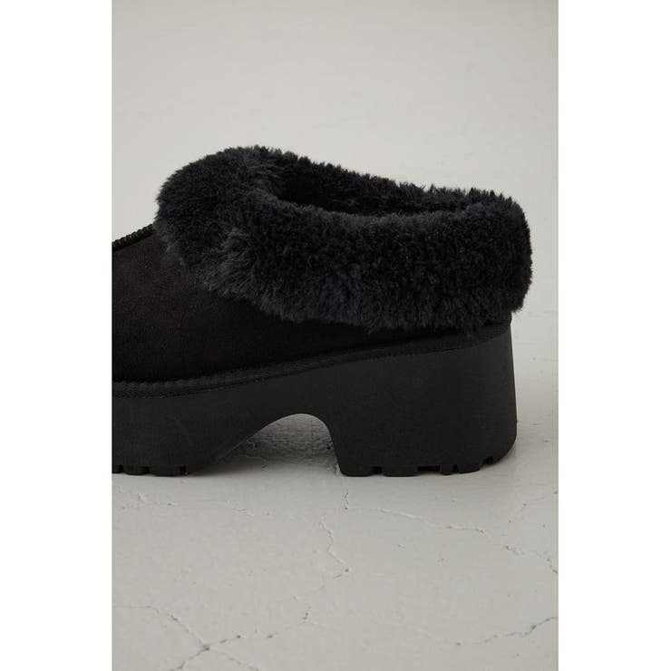 厚底ムートンヒールデザインスリッポン | AZUL BY MOUSSY | 詳細画像10 