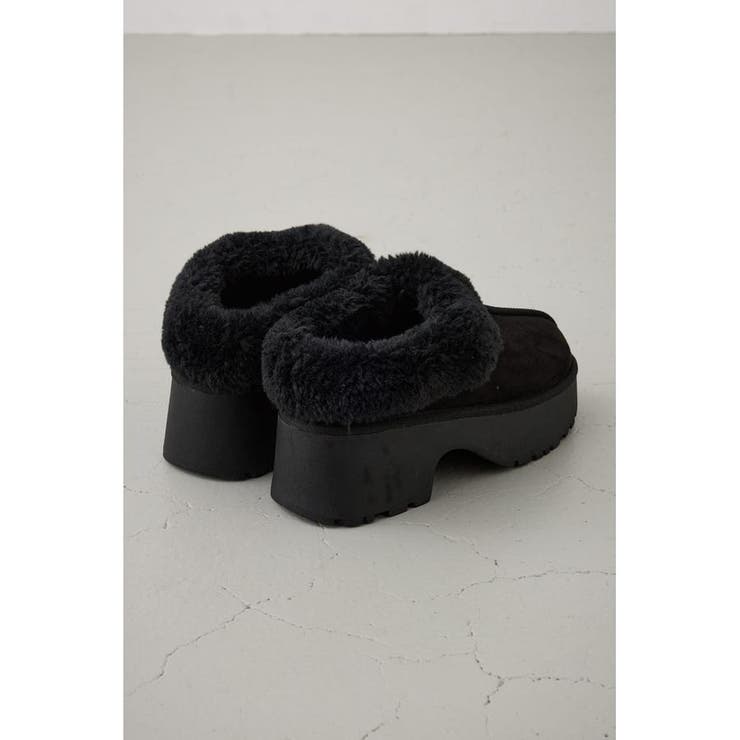 厚底ムートンヒールデザインスリッポン | AZUL BY MOUSSY | 詳細画像6 