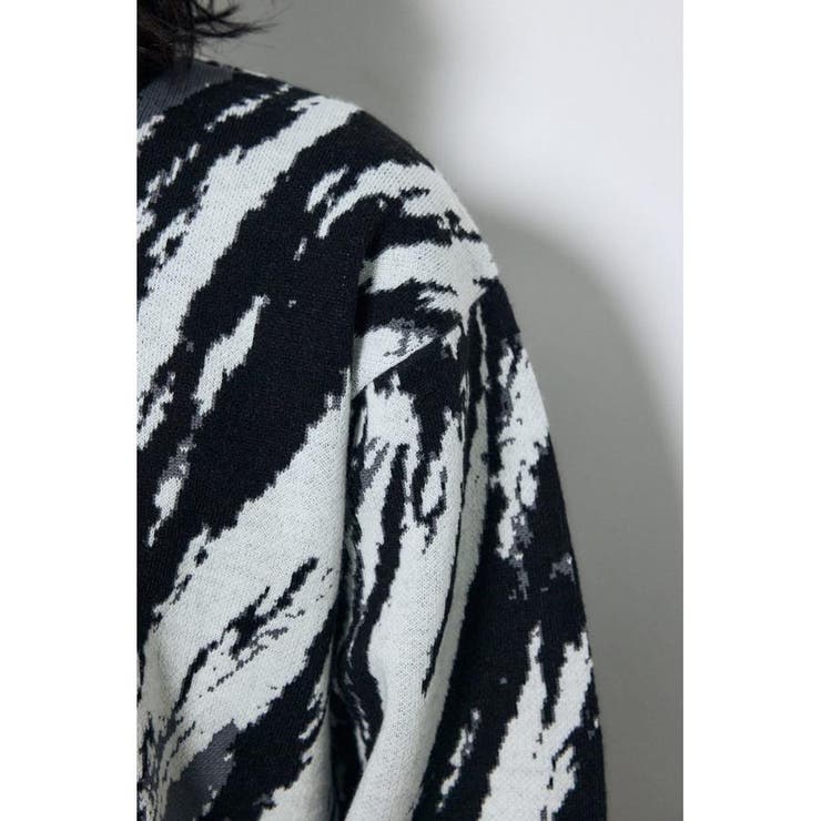 総柄ニットトップス | AZUL BY MOUSSY | 詳細画像9 