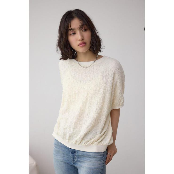 カットジャカードトップス | AZUL BY MOUSSY | 詳細画像3 