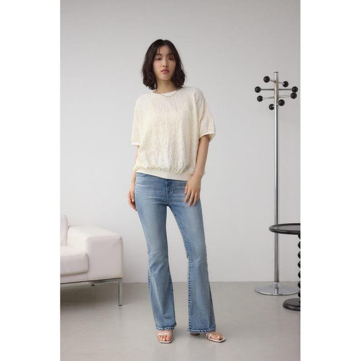 カットジャカードトップス | AZUL BY MOUSSY | 詳細画像4 